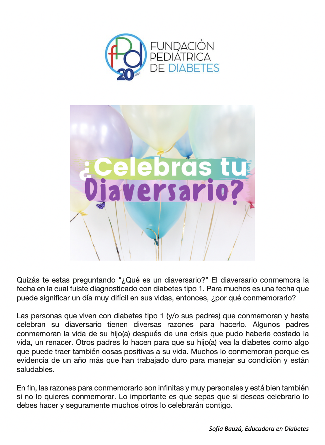 ¿Celebras tu Diaversario?