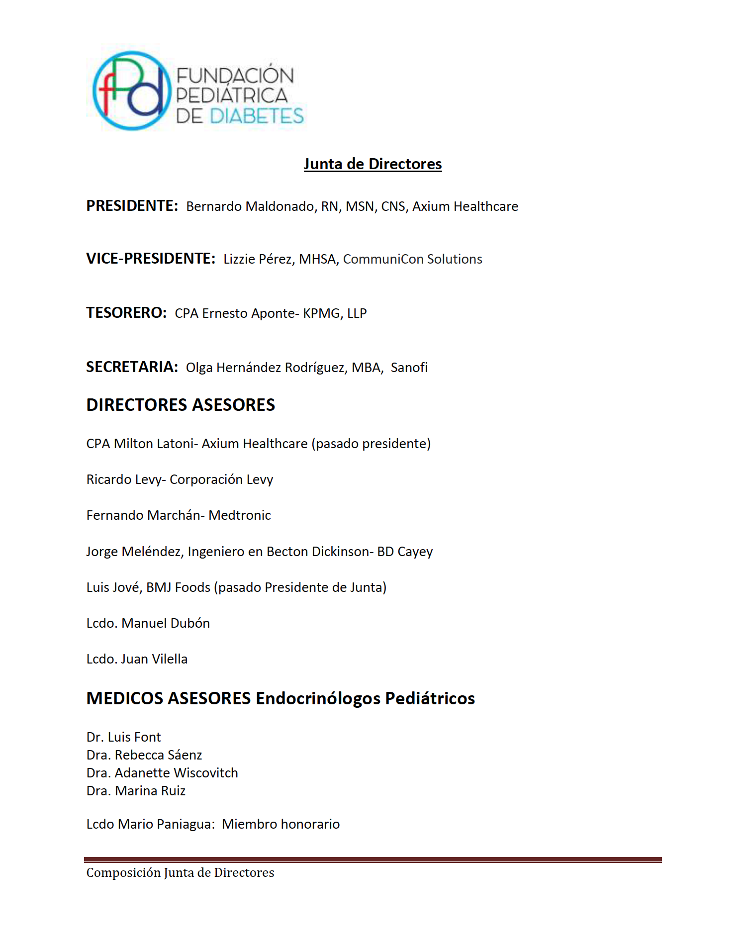 Junta de Directores