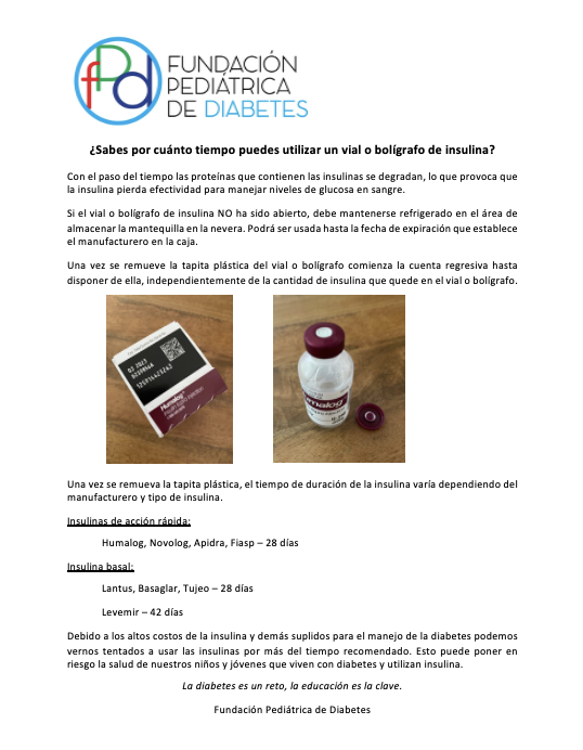 ¿Sabes por cuánto tiempo puedes utilizar un vial o bolígrafo de insulina?